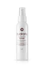 Candee Skin Brand bottle of hydrate toner on a white background