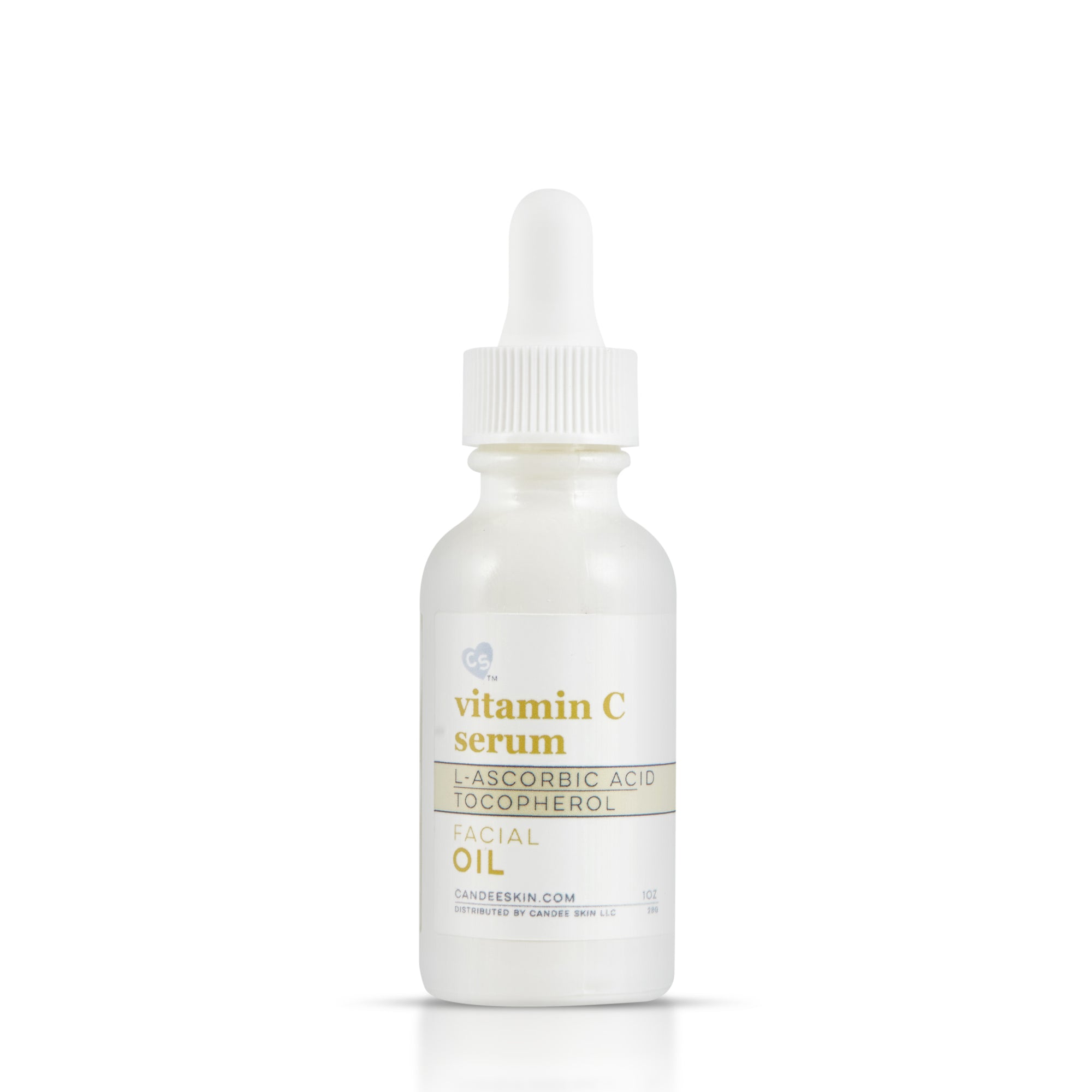 Vitamin C/ Tocopherol Serum Facial Oil. Candee Skin Products. Skin Care Science Simplified.